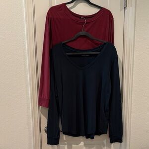 S/2 Universal Standard Long Sleeve T Rex (one crew neck and one v neck)